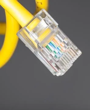 Lan cable close up Stock Photos