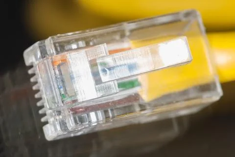 Lan cable close up Stock Photos