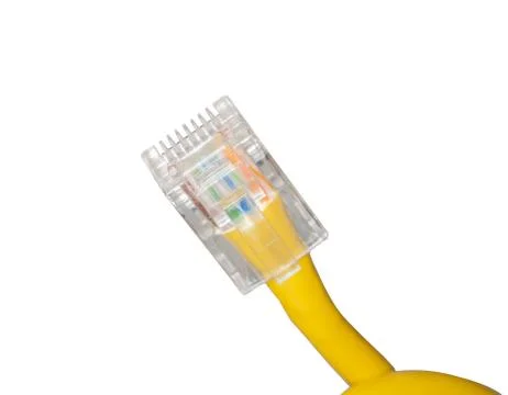 Lan cable close up Stock Photos