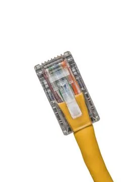 Lan cable close up Stock Photos