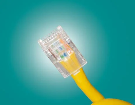 Lan cable close up Stock Photos