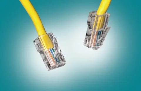 Lan cable close up Stock Photos