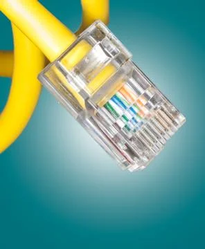 Lan cable close up Stock Photos