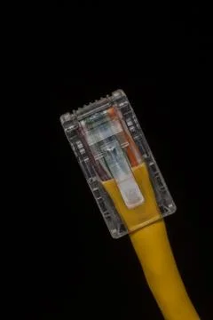 Lan cable close up Stock Photos