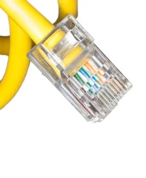 Lan cable close up Stock Photos