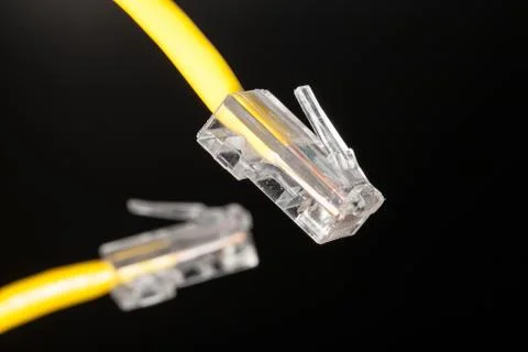 Lan cable close up Stock Photos