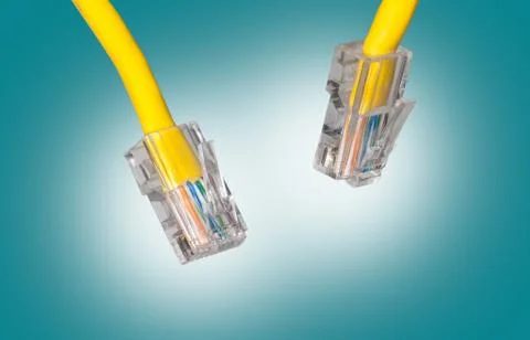 Lan cable close up Stock Photos