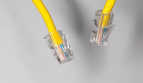 Lan cable close up Stock Photos