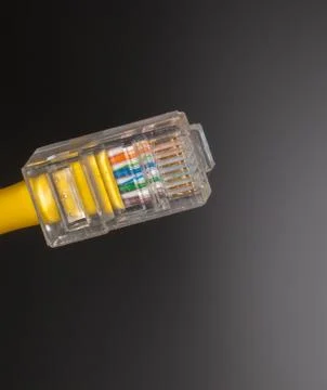 Lan cable close up Stock Photos