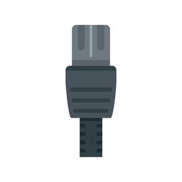 Lan cable icon flat isolated イラスト素材
