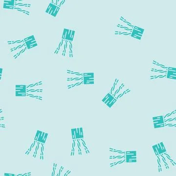 Lan cable wire glyph seamless pattern Stock Illustration