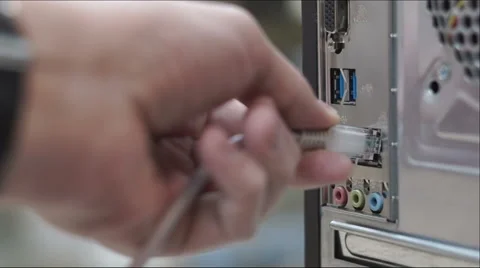 Lan Network Connection Stock Footage 46537921