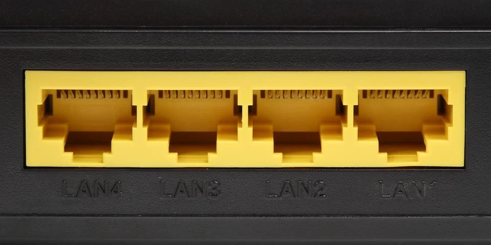 Lan port Stock Photos