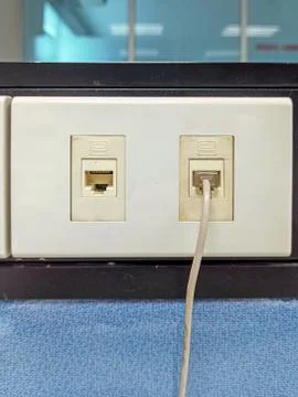 LAN port Stock Photos