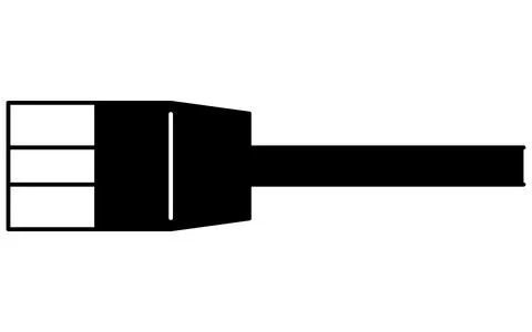 LAN splitter network configuration line icon with Ethernet hub and multiple.. Stock Illustration