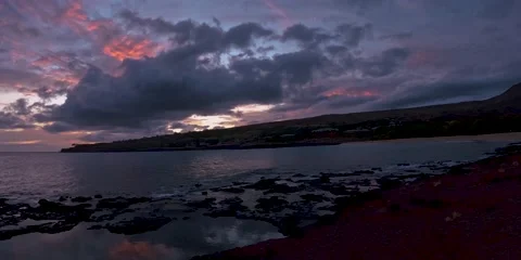 Lanai Sunset Clouds 4K Stock Footage 220641212