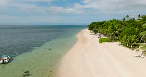 Lanas Beach in San Jose, Romblon. Philippines. Stock Footage 264020114