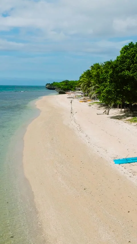 Lanas Beach in San Jose, Romblon. Philippines. Stock Footage 345600430