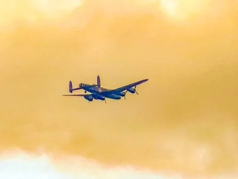 Lancaster Bomber 스톡 사진