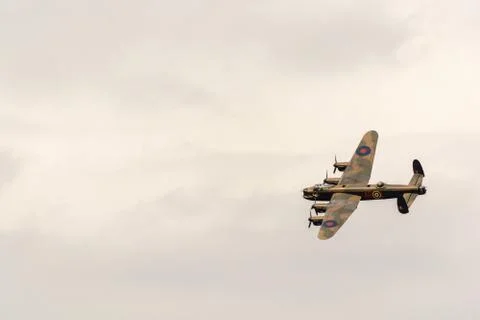 Lancaster British Bomber Stockfoto's