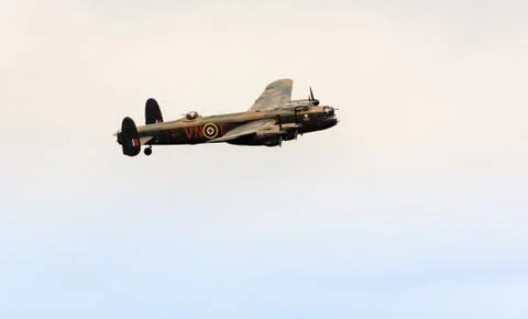 Lancaster British Bomber Stockfoto's