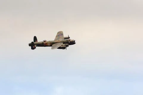 Lancaster British Bomber Stockfoto's
