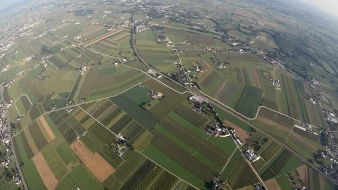 Lancaster County Farmland Aerial Stock Footage