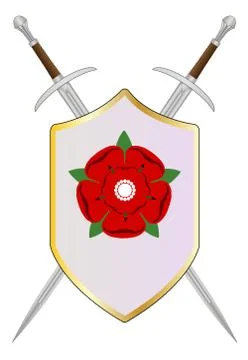 Lancastrian shield Illustrazione stock