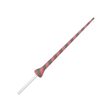Lance in black and red design Stock Illustration
