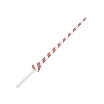 Lance in red and white design Stock Illustration