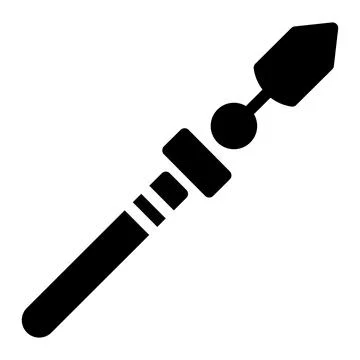 Lance Vector Icon Design Illustration Stock Illustration
