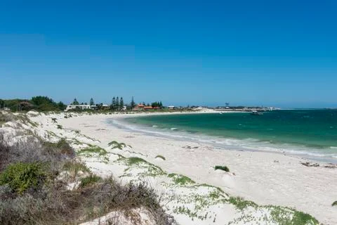 Lancelin beach view Stock Photos