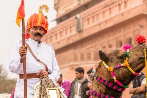 Lancer on a Camel Stock Photos