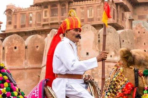 Lancer on a Camel Stock Photos