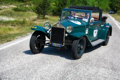LANCIA LAMBDA TIPO 222 1930 on an old racing car in rally Mille Miglia 2022.. Foto stock