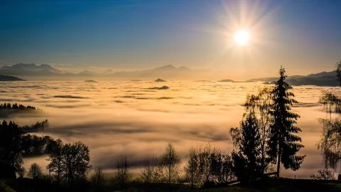 Land above the clouds 写真素材