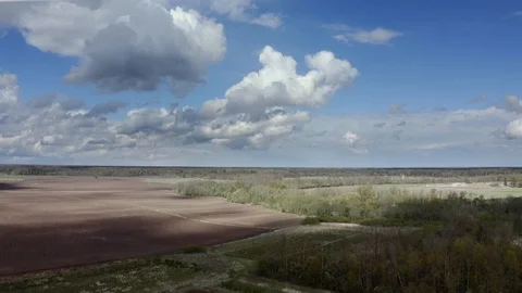 Land and clouds. Stock-Footage 107427189