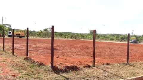 Land that is being cleared out for new apartments Stock Footage 219891789
