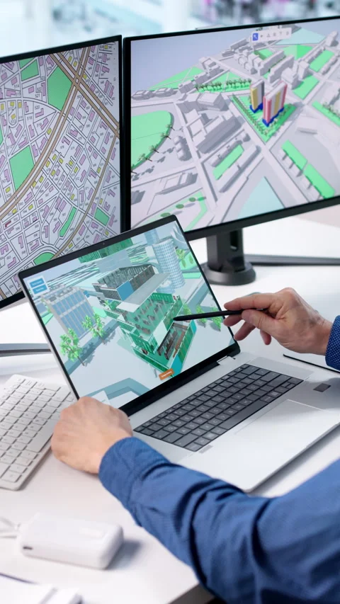 Land Cadastre: Mapping Properties With Computerized Survey Video stock 328409946