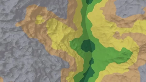 Land Cover Classification Raster River Valley Forest Crop Water Classes Nadir 스톡 동영상 344529010