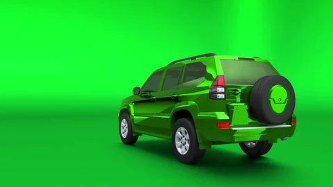 Land Cruiser Prado transforms into itself Stock Footage 114611487