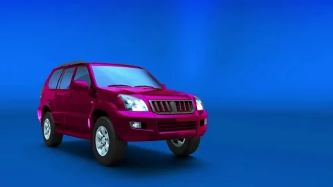 Land Cruiser Prado transforms into itself Stock Footage 114611519