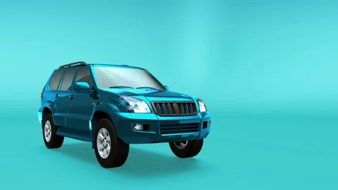Land Cruiser Prado transforms into itself Stock Footage 114611523