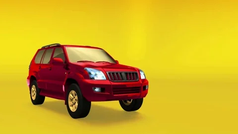 Land Cruiser Prado transforms into itself Stock Footage 114611525