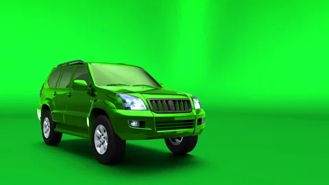 Land Cruiser Prado transforms into itself Stock Footage 114611527
