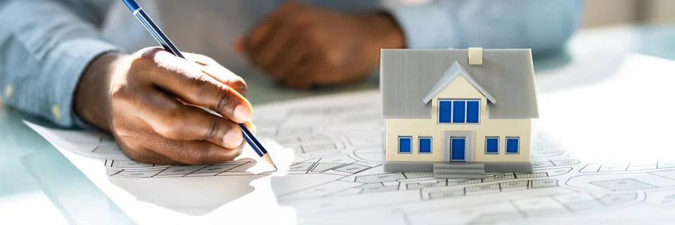 Land Development Map Fotos de archivo