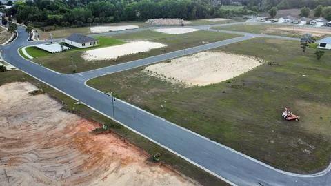 Land development for new community Stock Photos