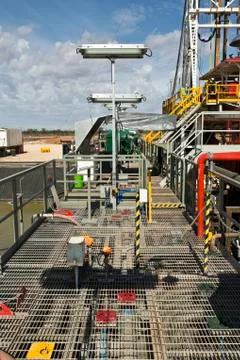 Land Drilling Rig Views Stock Photos