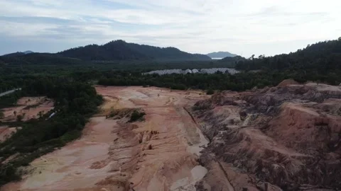 Land erosion  Video stock 209183903