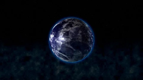 Land with light contours of continents Stock Footage 128254394
